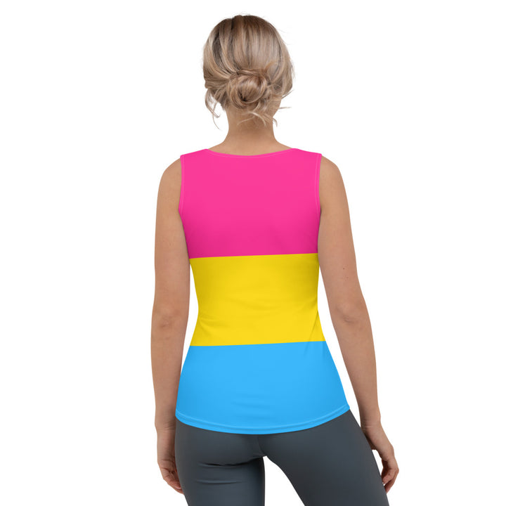 Pansexual Pride Flag Fitted Vest Vests and Tank Tops The Rainbow Stores