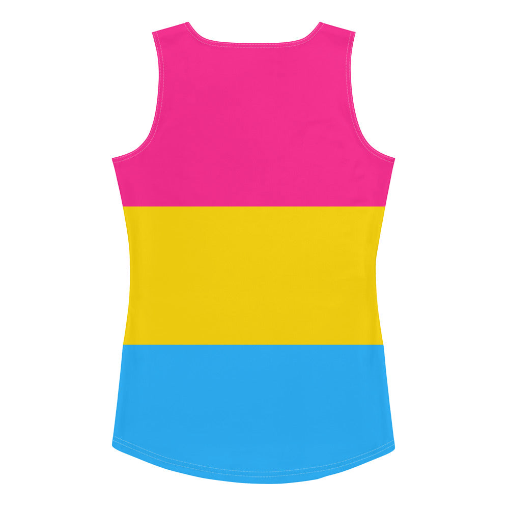 Pansexual Pride Flag Fitted Vest Vests and Tank Tops The Rainbow Stores