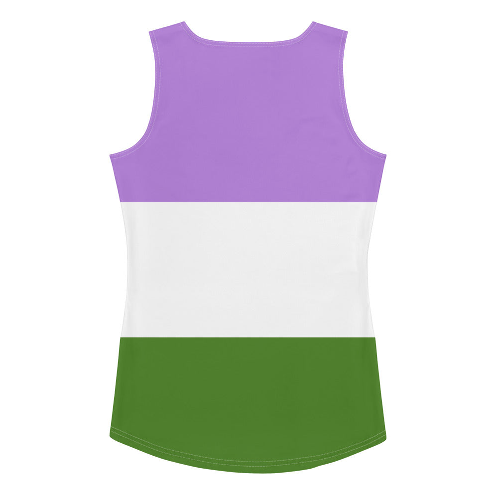 Genderqueer Pride Flag Fitted Vest Vests and Tank Tops The Rainbow Stores