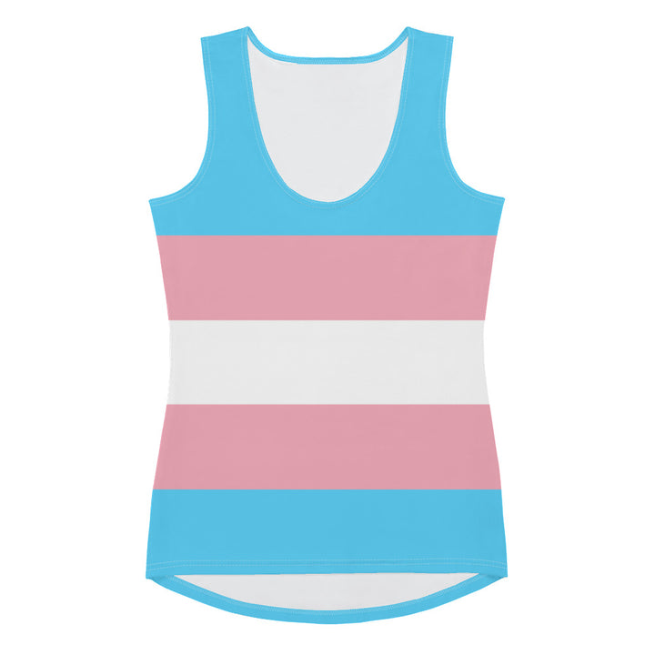 Trans Pride Flag Fitted Vest Vests and Tank Tops The Rainbow Stores