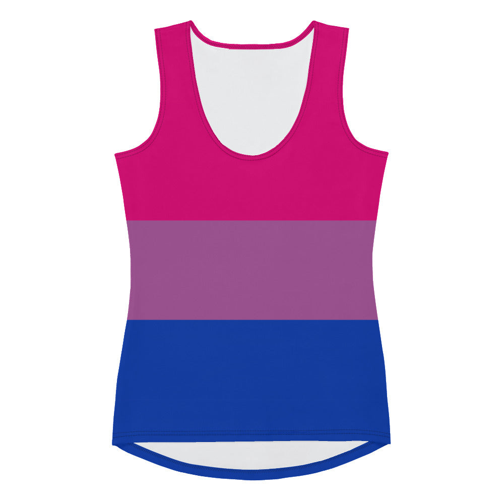 Bisexual Pride Flag Fitted Vest Vests and Tank Tops The Rainbow Stores