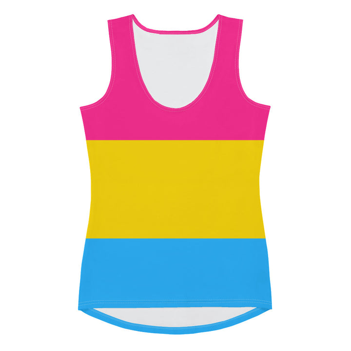 Pansexual Pride Flag Fitted Vest Vests and Tank Tops The Rainbow Stores