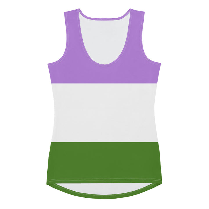 Genderqueer Pride Flag Fitted Vest Vests and Tank Tops The Rainbow Stores