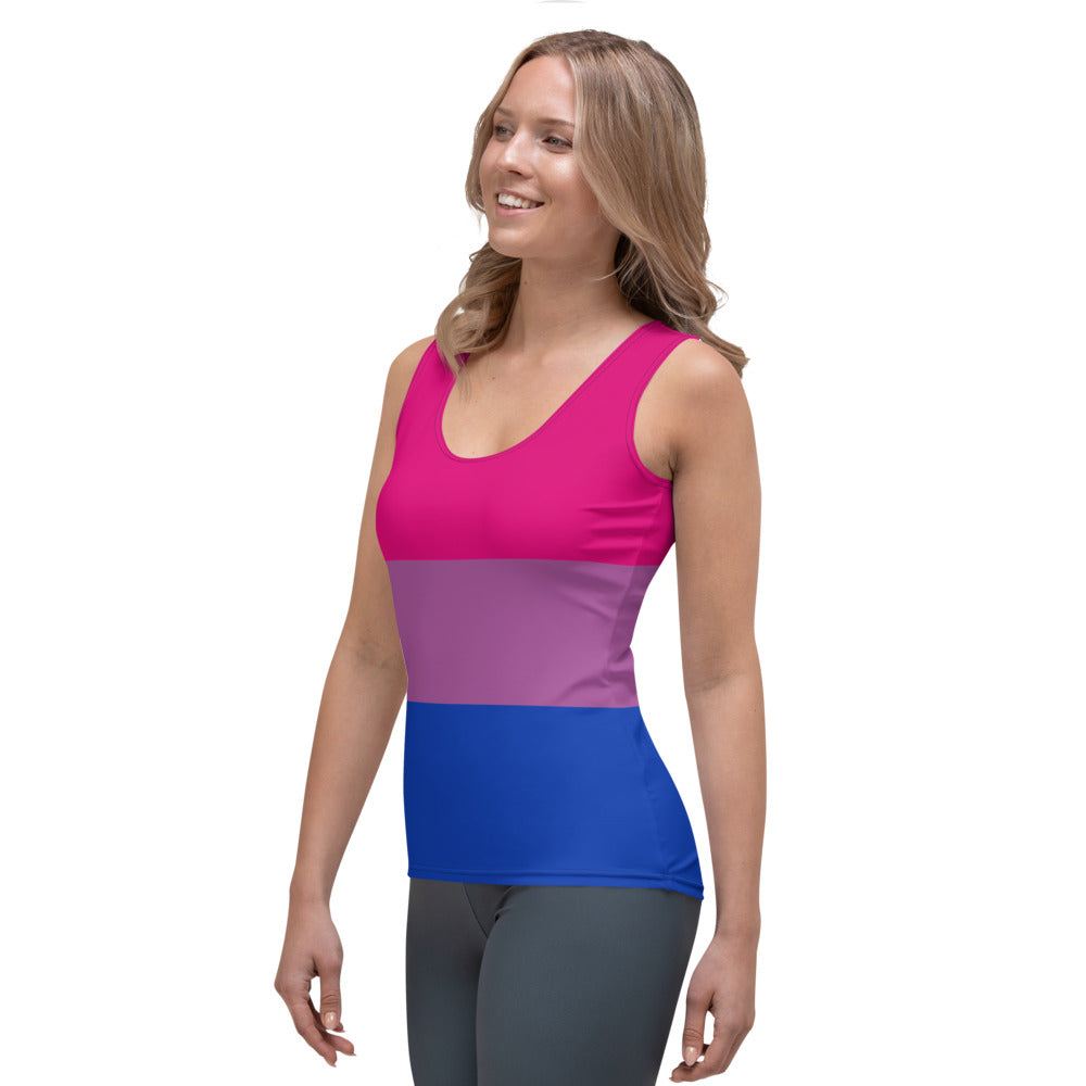 Bisexual Pride Flag Fitted Vest Vests and Tank Tops The Rainbow Stores