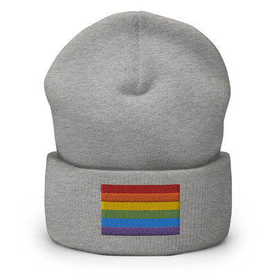 Rainbow Pride Flag Cuffed Beanie Hats The Rainbow Stores