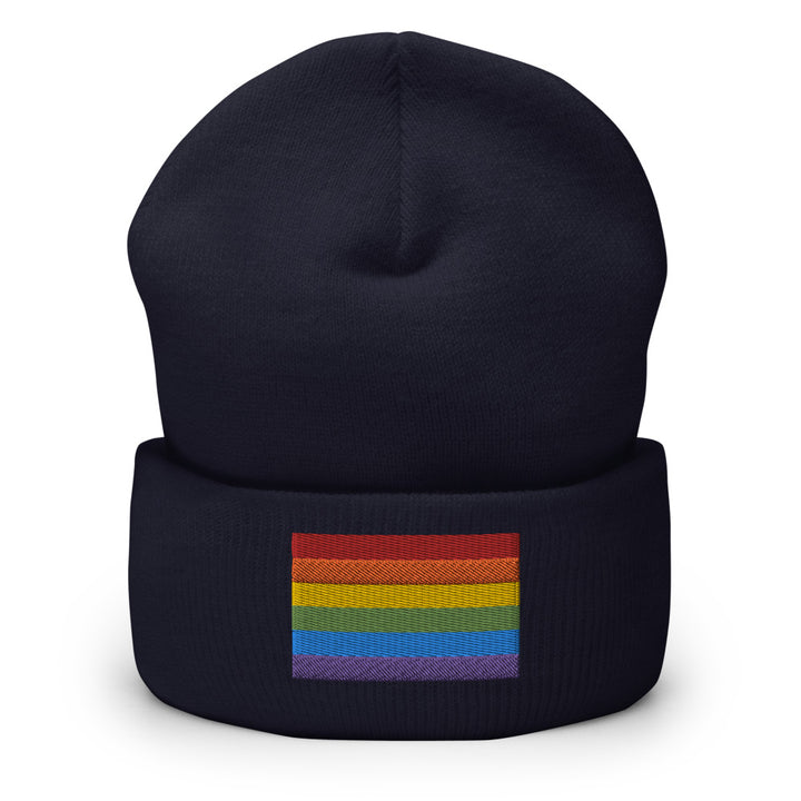 Rainbow Pride Flag Cuffed Beanie Hats The Rainbow Stores
