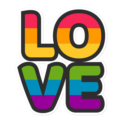 Rainbow Love Sticker Stickers The Rainbow Stores