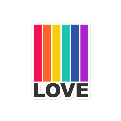 Bright Love Lines Sticker Stickers The Rainbow Stores
