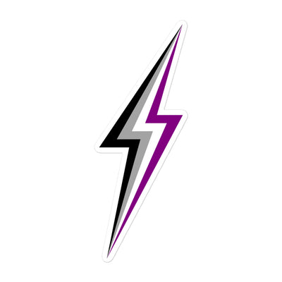 Asexual Pride Lightning Sticker Stickers The Rainbow Stores