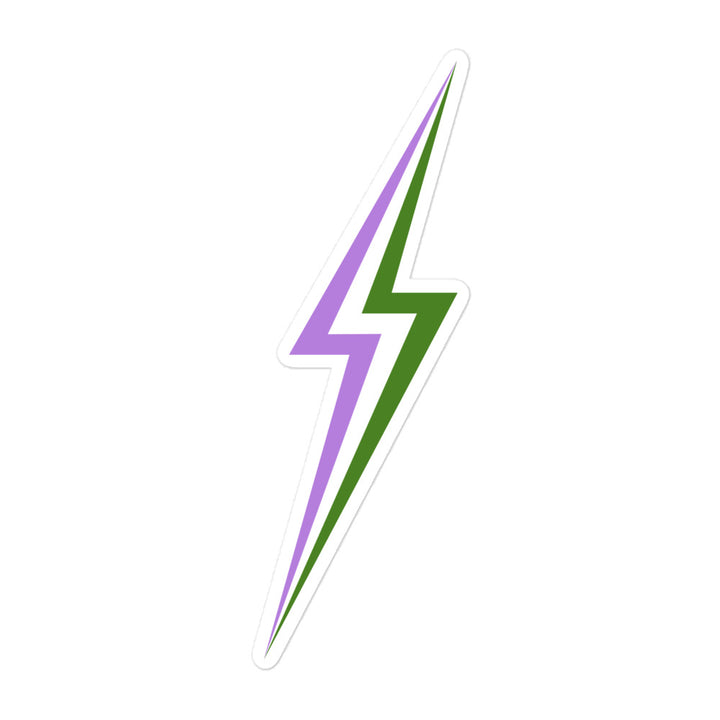 Genderqueer Pride Lightning Sticker Stickers The Rainbow Stores