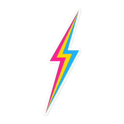 Pansexual Pride Lightning Sticker Stickers The Rainbow Stores