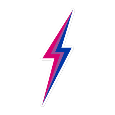 Bisexual Pride Lightning Sticker Stickers The Rainbow Stores