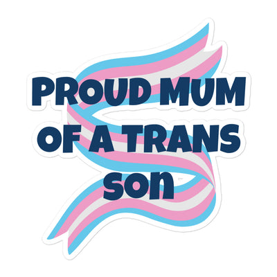 Proud Mum Of A Trans Son Stickers The Rainbow Stores