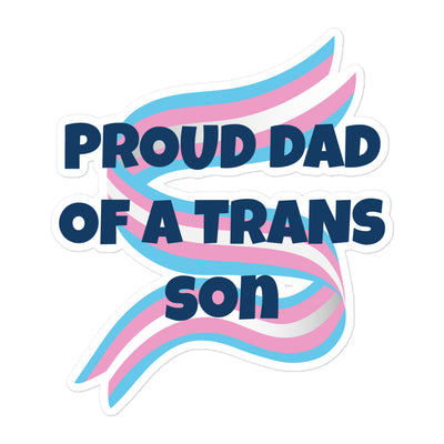 Proud Dad Of A Trans Son Sticker Stickers The Rainbow Stores