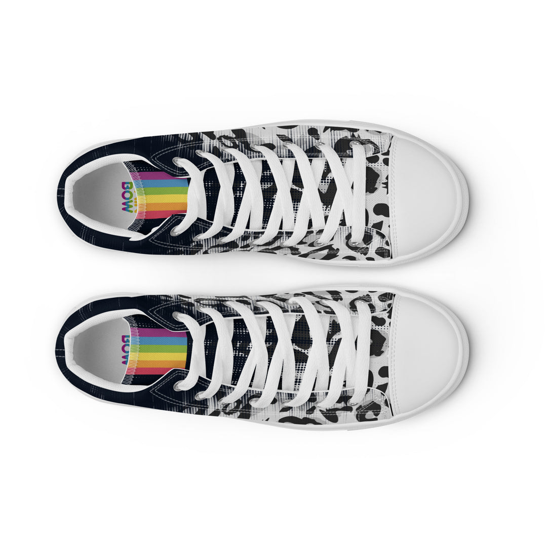 Faded Leopard High Top Trainers (male sizes) High Tops The Rainbow Stores