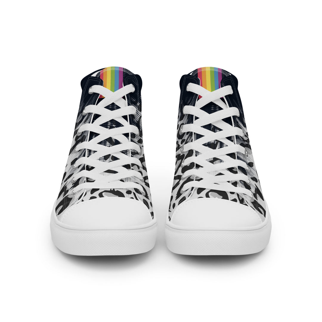 Faded Leopard High Top Trainers (male sizes) High Tops The Rainbow Stores