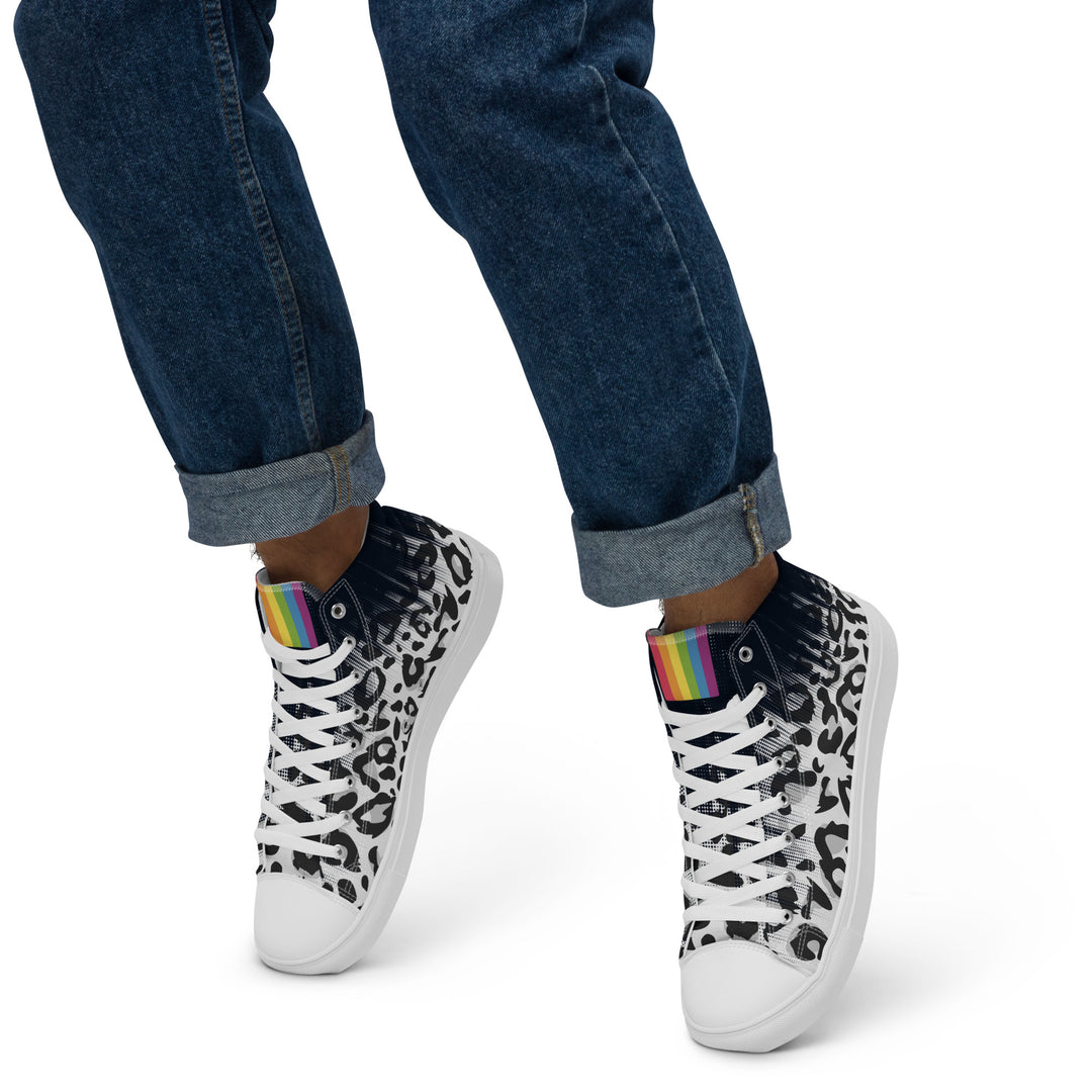 Faded Leopard High Top Trainers (male sizes) High Tops The Rainbow Stores