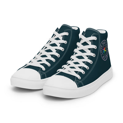 Six Colours Of Love Blue High Top Trainers (male sizes) High Tops The Rainbow Stores