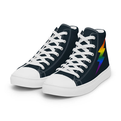 Rainbow Lightning Blue High Top Trainers (male sizes) High Tops The Rainbow Stores