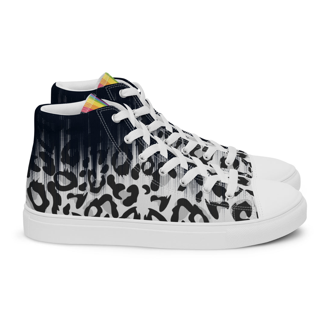 Faded Leopard High Top Trainers (male sizes) High Tops The Rainbow Stores