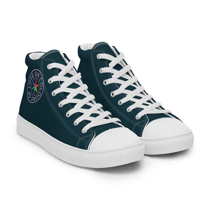 Six Colours Of Love Blue High Top Trainers (male sizes) High Tops The Rainbow Stores