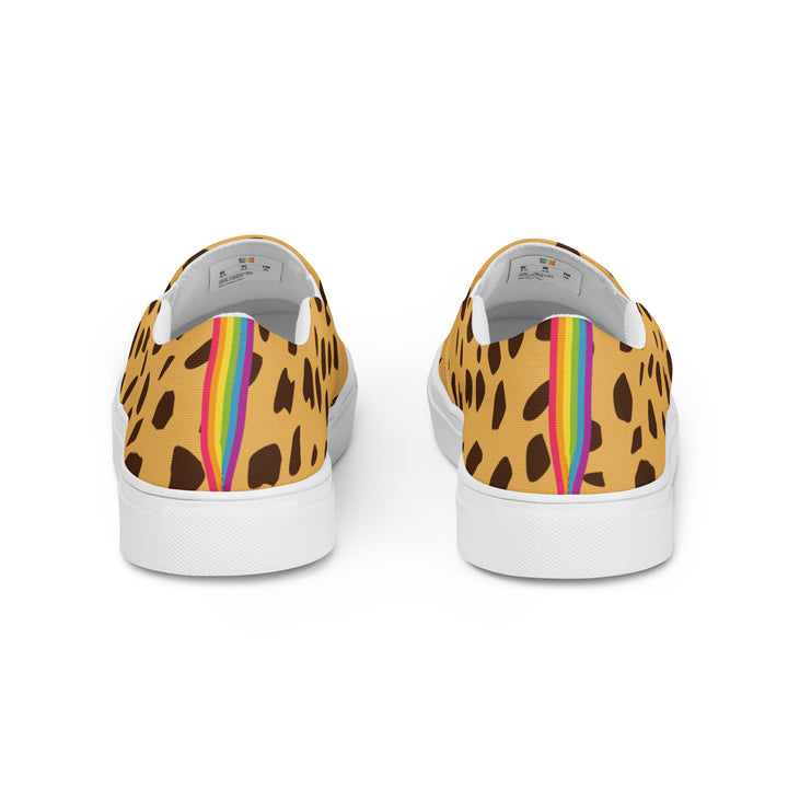 Rainbow Cheetah Print Slip-on Shoes (male sizes) Slip Ons The Rainbow Stores