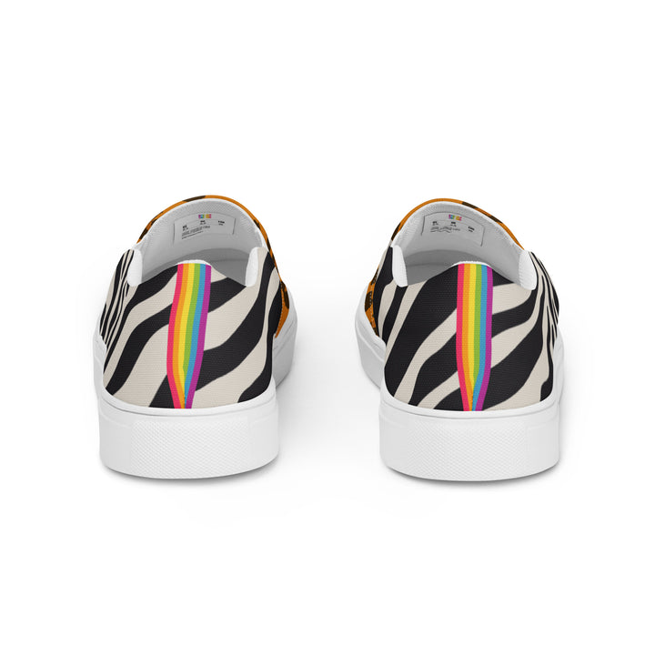 Two Tone Safari Print Slip-on Shoes (male sizes) Slip Ons The Rainbow Stores