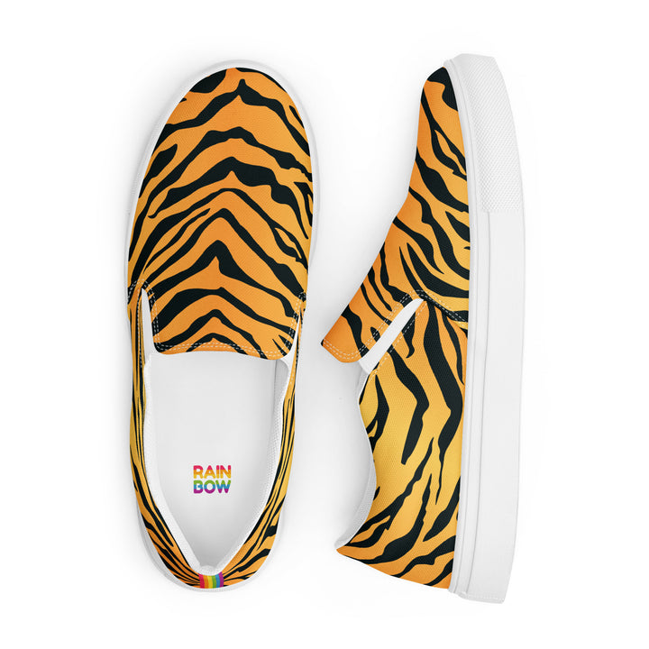 Rainbow Tiger Print Slip-on Shoes (male sizes) Slip Ons The Rainbow Stores