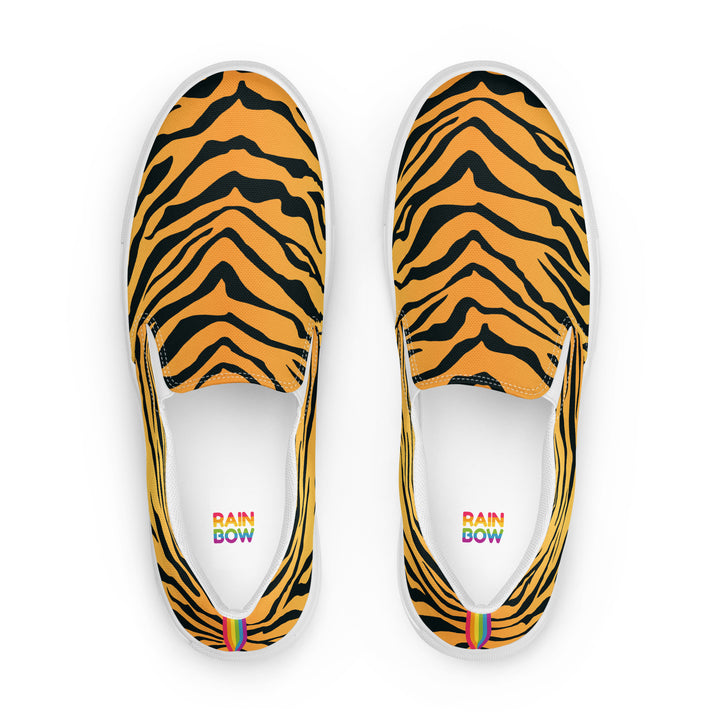 Rainbow Tiger Print Slip-on Shoes (male sizes) Slip Ons The Rainbow Stores