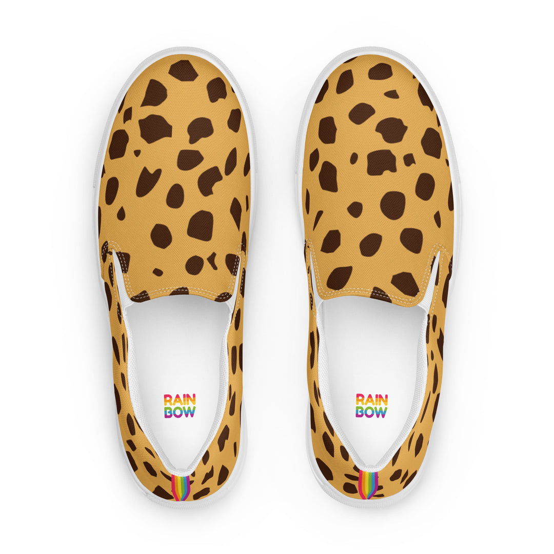 Rainbow Cheetah Print Slip-on Shoes (male sizes) Slip Ons The Rainbow Stores