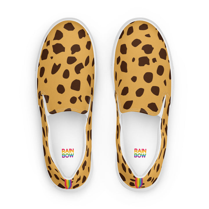 Rainbow Cheetah Print Slip-on Shoes (male sizes) Slip Ons The Rainbow Stores