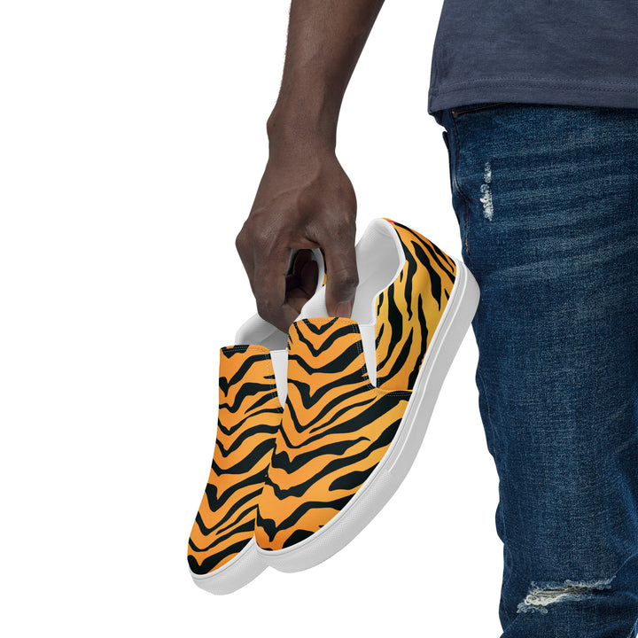 Rainbow Tiger Print Slip-on Shoes (male sizes) Slip Ons The Rainbow Stores