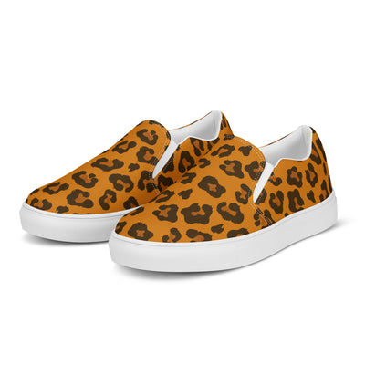 Leopard Print Rainbow Slip-on Shoes (male sizes) Slip Ons The Rainbow Stores