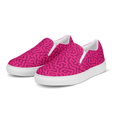 Red Turing Pattern Slip-on Shoes (male sizes) Slip Ons The Rainbow Stores