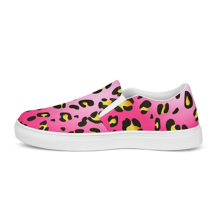 Rainbow Pink Leopard Slip-on Shoes (male sizes) Slip Ons The Rainbow Stores