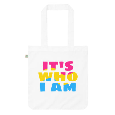 It's Who I Am (Pansexual Colours) Organic Tote Bag Bags The Rainbow Stores