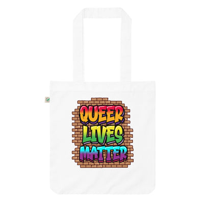 Queer Lives Matter Organic Tote Bag Bags The Rainbow Stores
