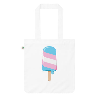 Trans Pride Ice Lolly Organic Tote Bag Bags The Rainbow Stores