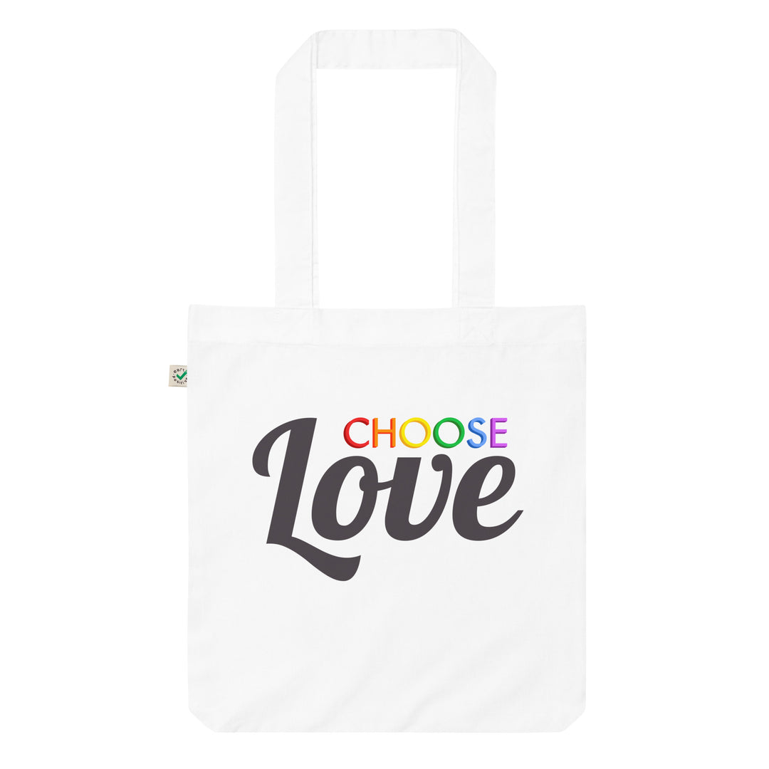 Choose Love Organic Tote Bag Bags The Rainbow Stores