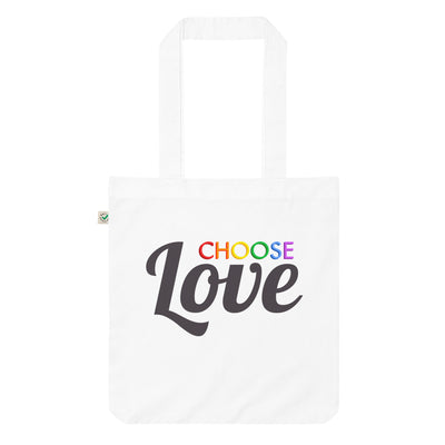 Choose Love Organic Tote Bag Bags The Rainbow Stores