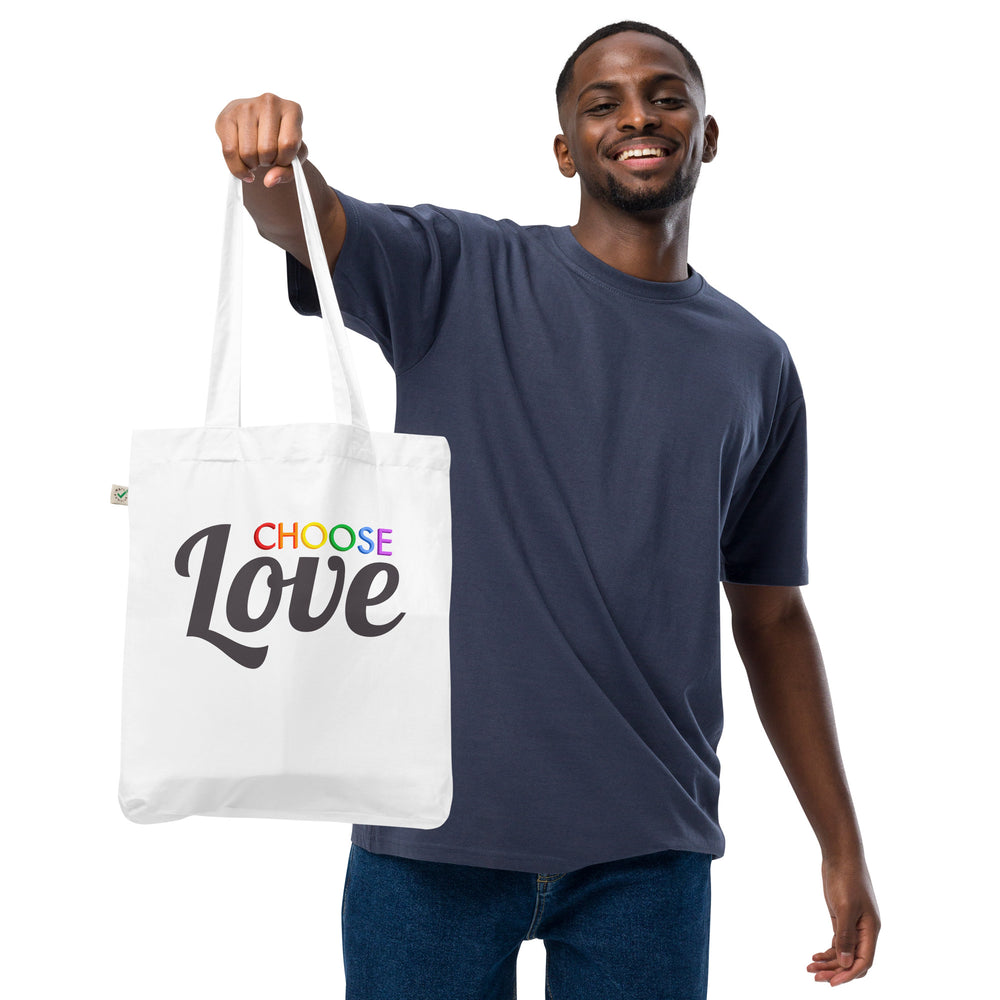 Choose Love Organic Tote Bag Bags The Rainbow Stores