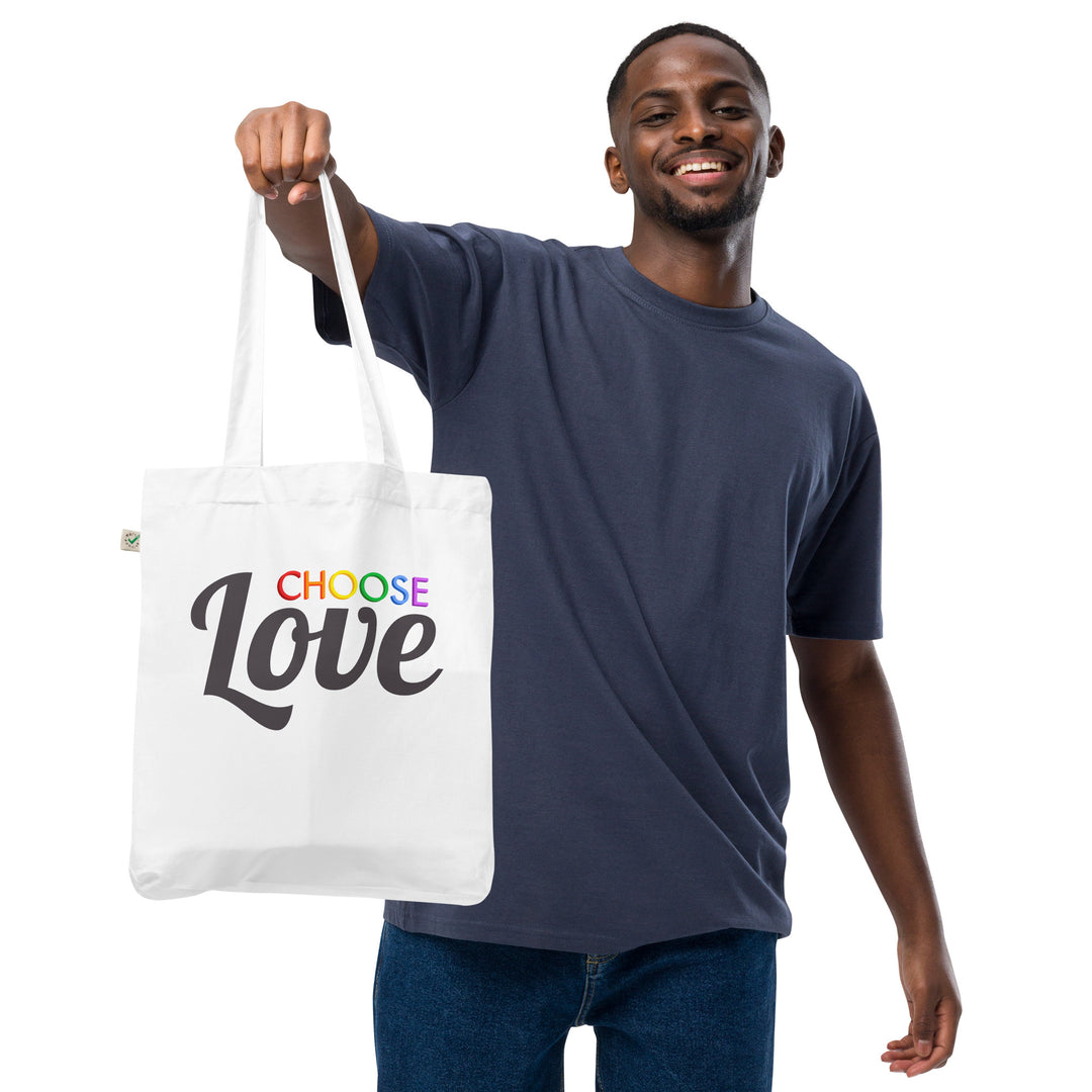 Choose Love Organic Tote Bag Bags The Rainbow Stores