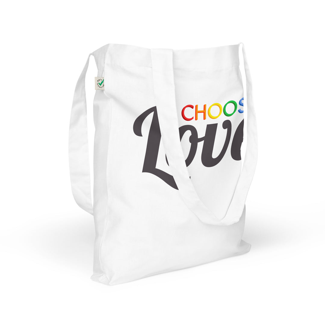 Choose Love Organic Tote Bag Bags The Rainbow Stores