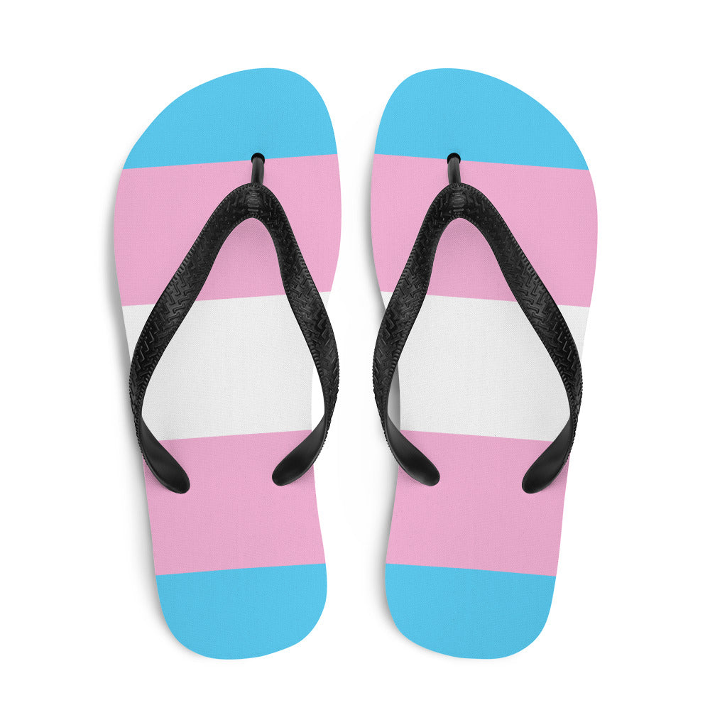 Trans Flag Flip-Flops Flip Flops The Rainbow Stores