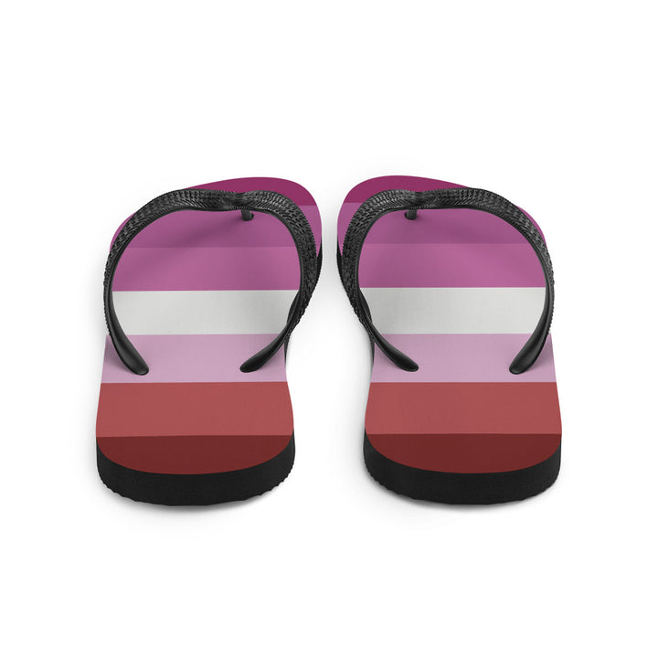 Pink Lesbian Flag Flip-Flops Flip Flops The Rainbow Stores