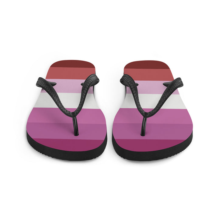 Pink Lesbian Flag Flip-Flops Flip Flops The Rainbow Stores