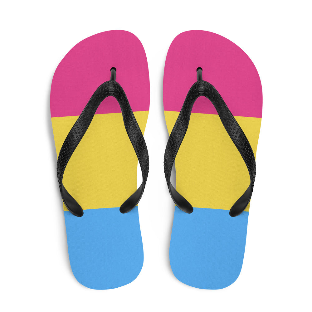 Pansexual Flag Flip-Flops Flip Flops The Rainbow Stores