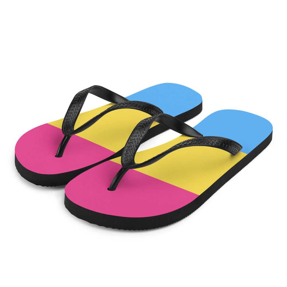 Pansexual Flag Flip-Flops Flip Flops The Rainbow Stores