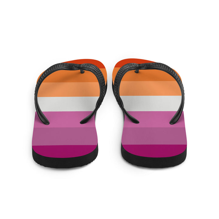 Lesbian 7 Stripe Flag Flip-Flops Flip Flops The Rainbow Stores