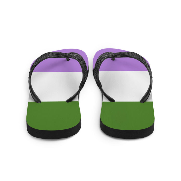 Genderqueer Pride Flag Flip-Flops Flip Flops The Rainbow Stores